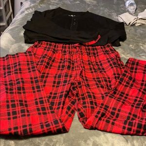 Men’s plaid pj set